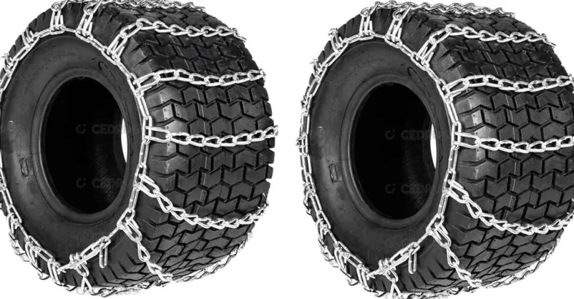 ŁAŃCUCHY ŚNIEGOWE NA KOŁA 18" DO TRAKTORKA 18x6.5x8 KOSIARKA ŁAŃCUCH ŚNIEGOWY CEDRUS ACC0197 KOMPLET 2szt. - OFICJALNY DYSTRYBUTOR - AUTORYZOWANY DEALER CEDRUS