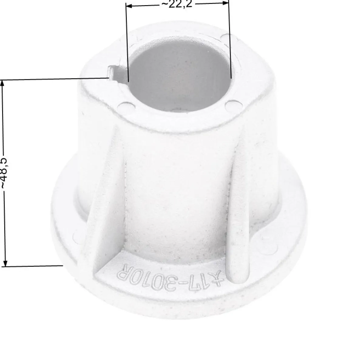 Adapter kosiarki Castel Garden GB504/TR/TRE M504/TR/TRE NG504TR/TRE 22.2mm RO50421