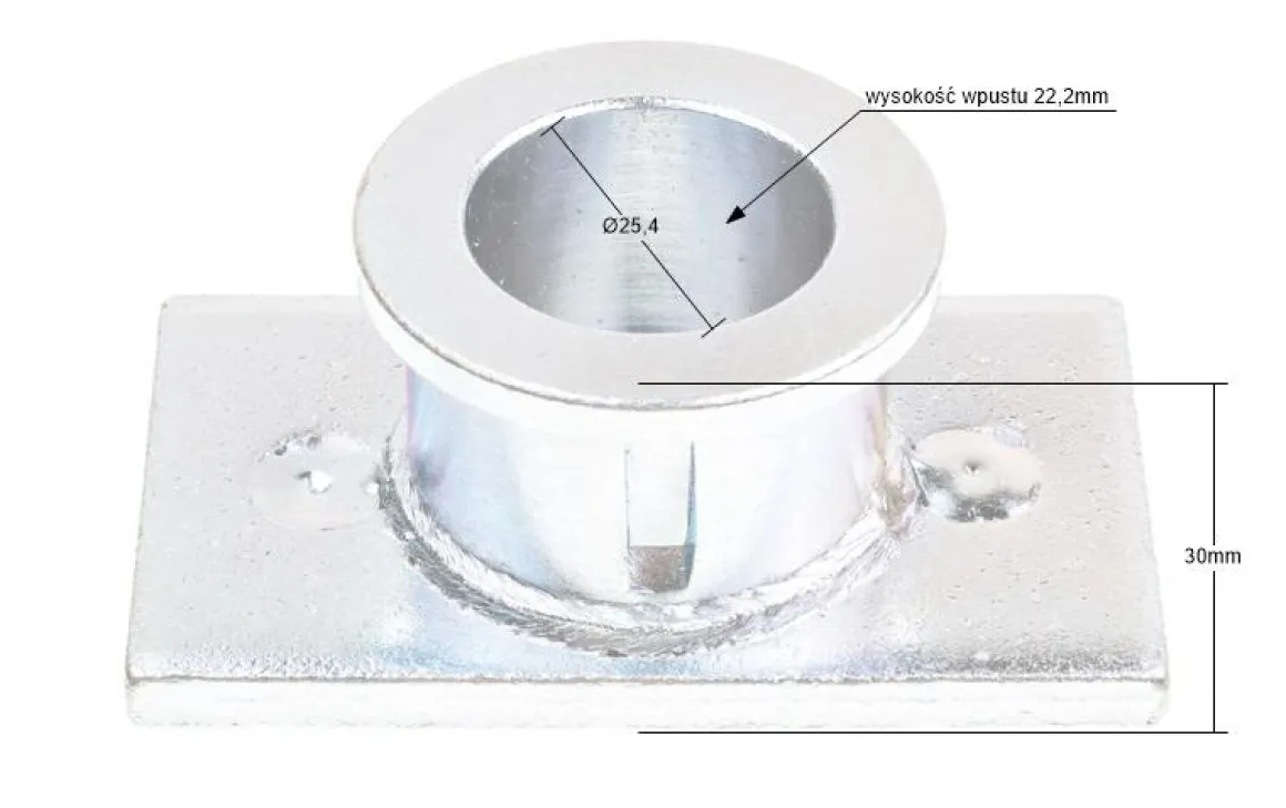 Adapter kosiarki Husqvarna Jet 55S;R52S 25.4 RO12728