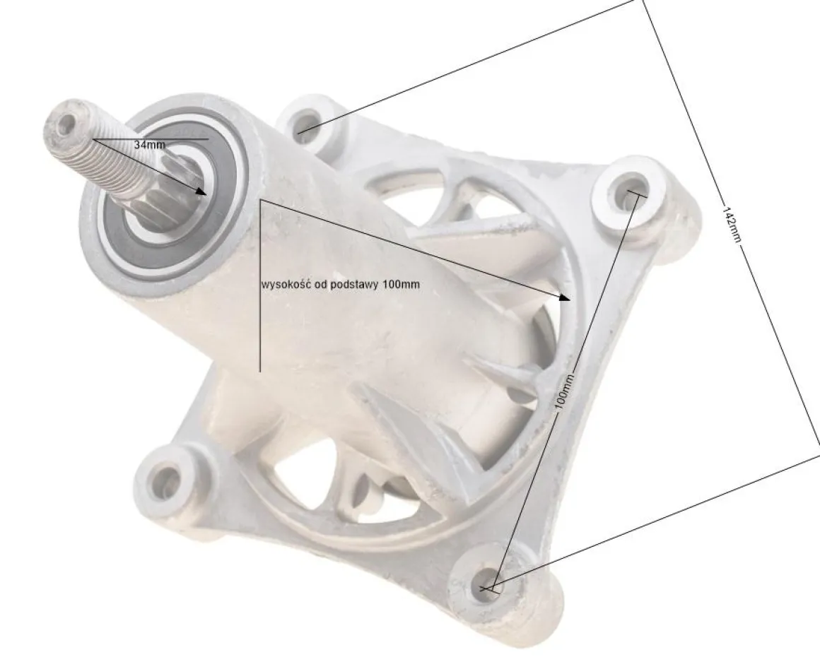 Adapter kosiarki Husqvar.YTH Twin 4śruby RO11590