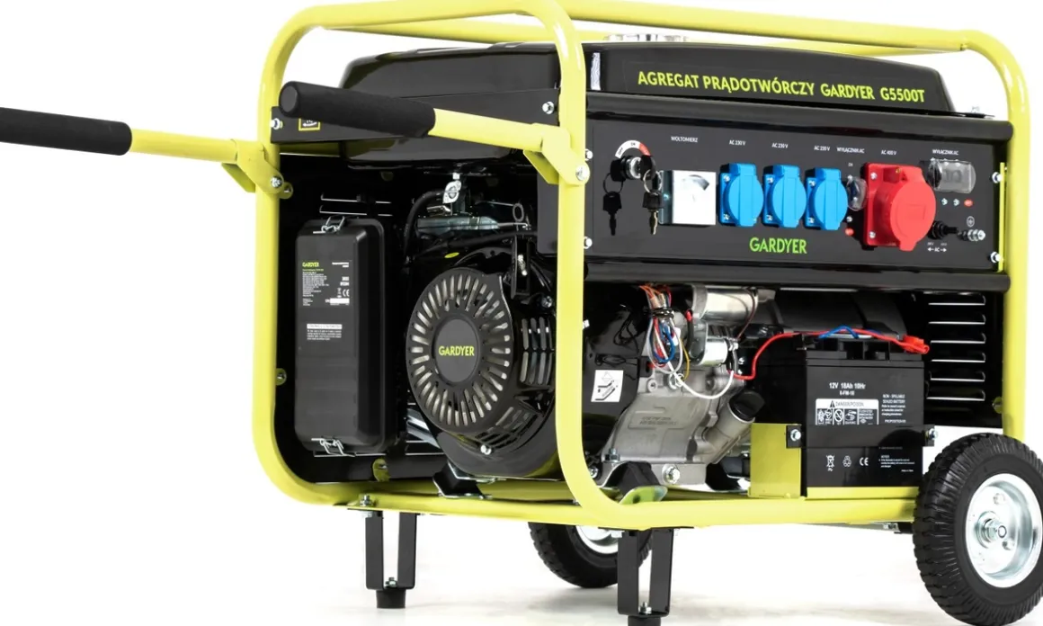 AGREGAT PRĄDOTWÓRCZY GENERATOR PRĄDU TRÓJFAZOWY GARDYER G5500T 5.5 KW ESTART - OFICJALNY DYSTRYBUTOR - AUTORYZOWANY DEALER GARDYER