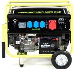 AGREGAT PRĄDOTWÓRCZY GENERATOR PRĄDU TRÓJFAZOWY GARDYER G5500T 5.5 KW ESTART - OFICJALNY DYSTRYBUTOR - AUTORYZOWANY DEALER GARDYER