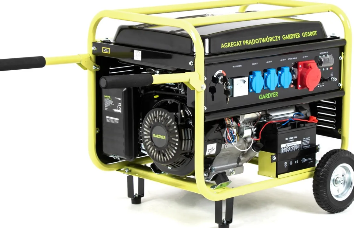 AGREGAT PRĄDOTWÓRCZY GENERATOR PRĄDU TRÓJFAZOWY GARDYER G5500T 5.5 KW ESTART - OFICJALNY DYSTRYBUTOR - AUTORYZOWANY DEALER GARDYER