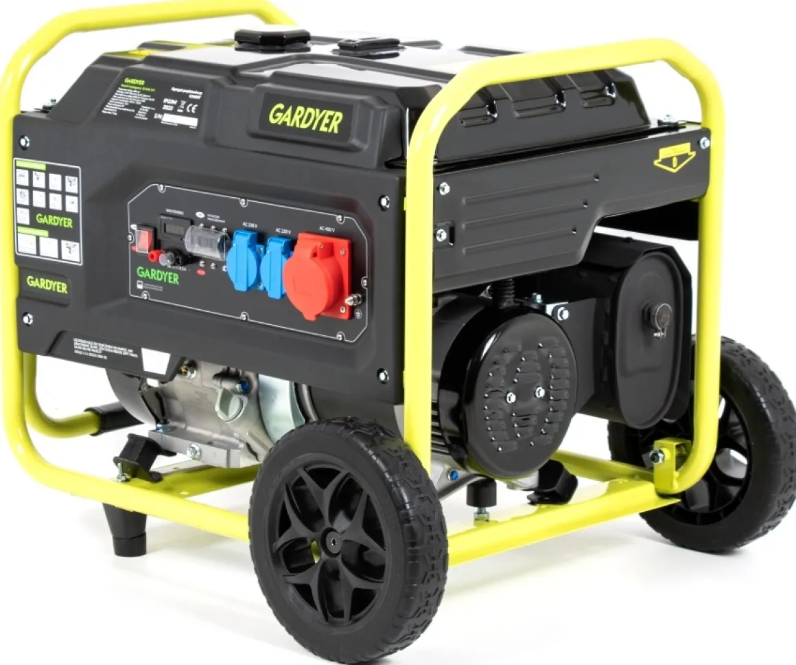 AGREGAT PRĄDOTWÓRCZY GENERATOR PRĄDU TRÓJFAZOWY GARDYER G5600T 5 KW- OFICJALNY DYSTRYBUTOR - AUTORYZOWANY DEALER GARDYER
