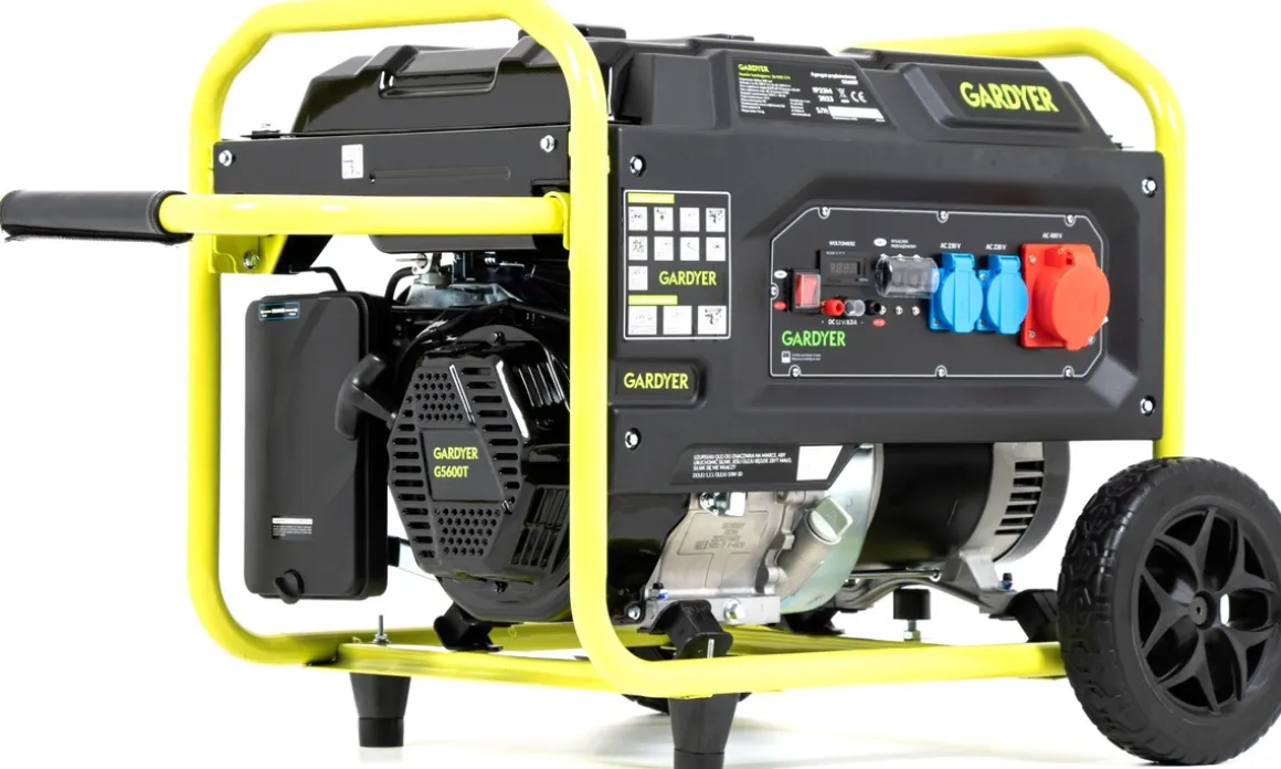 AGREGAT PRĄDOTWÓRCZY GENERATOR PRĄDU TRÓJFAZOWY GARDYER G5600T 5 KW- OFICJALNY DYSTRYBUTOR - AUTORYZOWANY DEALER GARDYER