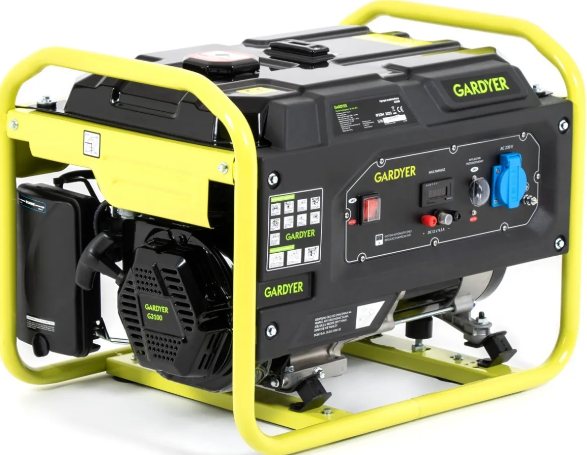 AGREGAT PRĄDOTWÓRCZY GENERATOR PRĄDU JEDNOFAZOWY GARDYER G3100 3kW - OFICJALNY DYSTRYBUTOR - AUTORYZOWANY DEALER GARDYER