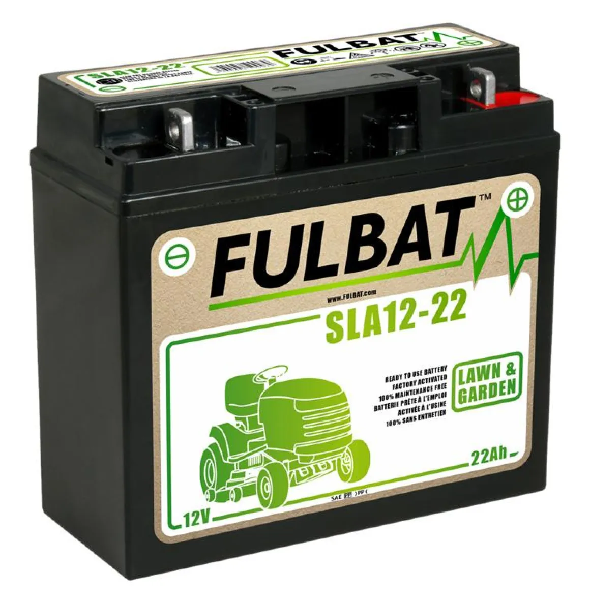 Akumulator 18Ah FULBAT SLA12-18 /182x77x168/ +prawy bezobsługowy 550633