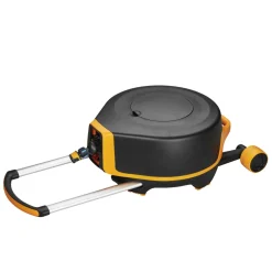 Automatyczny bęben z wężem ogrodowym XL na kółkach FISKARS 1025933 27m 360°