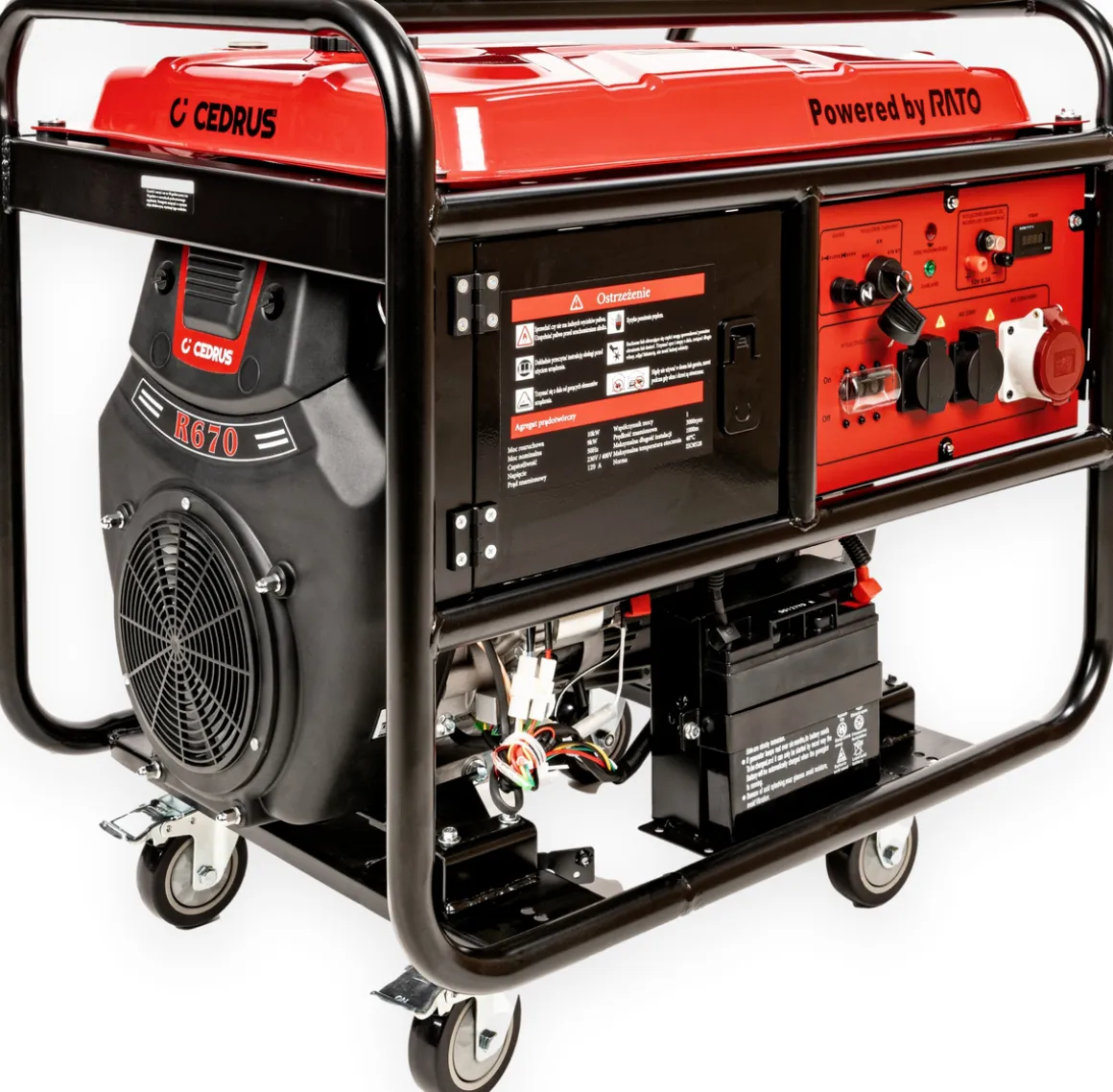 CEDRUS AG10E-3F AGREGAT GENERATOR PRĄDOTWÓRCZY AG10 AVR 3FAZY XXL 230V/400V 10 KW 10000W RATO R670 - OFICJALNY DYSTRYBUTOR - AUTORYZOWANY DEALER CEDRUS