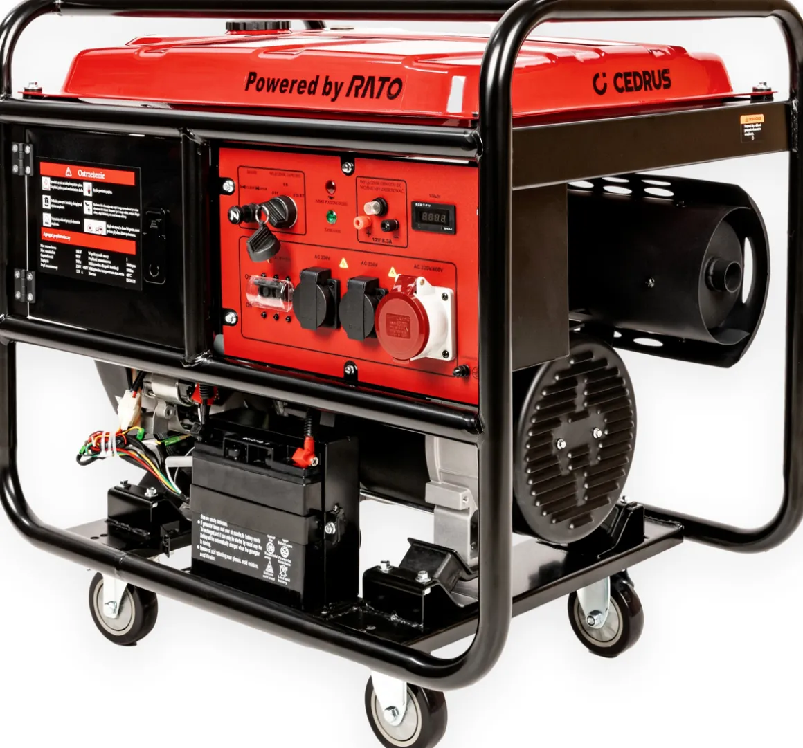 CEDRUS AG10E-3F AGREGAT GENERATOR PRĄDOTWÓRCZY AG10 AVR 3FAZY XXL 230V/400V 10 KW 10000W RATO R670 - OFICJALNY DYSTRYBUTOR - AUTORYZOWANY DEALER CEDRUS