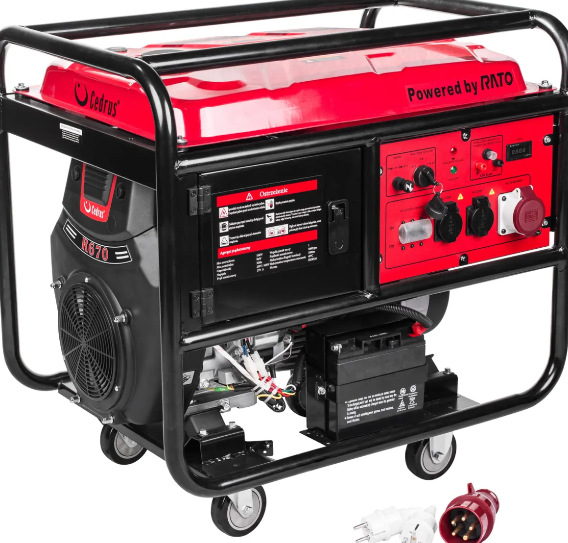 CEDRUS AG10E-3F AGREGAT GENERATOR PRĄDOTWÓRCZY AG10 AVR 3FAZY XXL 230V/400V 10 KW 10000W RATO R670 - OFICJALNY DYSTRYBUTOR - AUTORYZOWANY DEALER CEDRUS