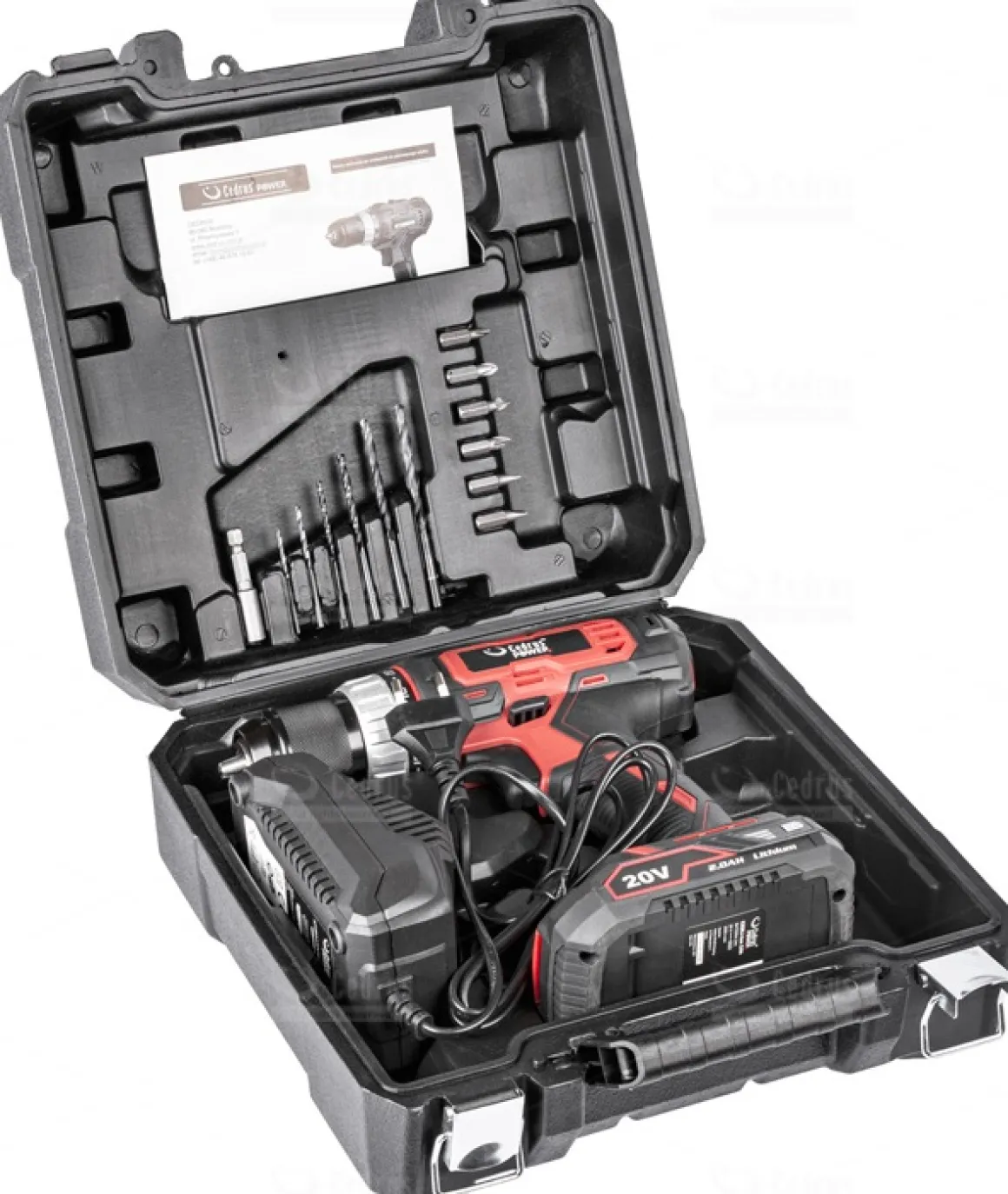 CEDRUS CEDD40LI-SET WKRĘTARKA AKUMULATOROWA 20 V WKRĘTARKO-WIARTARKA 2Ah Z BATERIĄ I ŁADOWARKĄ W WALIZCE EWIMAX- OFICJALNY DYSTRYBUTOR - AUTORYZOWANY DEALER CEDRUS