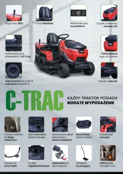 Cedrus C-TRAC 93HC-1 Traktorek ogrodowy kosiarka samojezdna 93 cm 18 KM Hydrostat