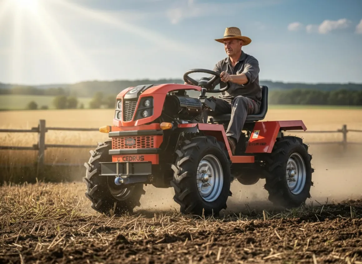 CEDRUS C-TUR 18B 4x4 TRAKTOR TRAKTOREK MINI ROLNICZY SPALINOWY WIELOFUNKCYJNY LONCIN LC192FD 18KM 4x4 - OFICJALNY DYSTRYBUTOR - AUTORYZOWANY DEALER CEDRUS