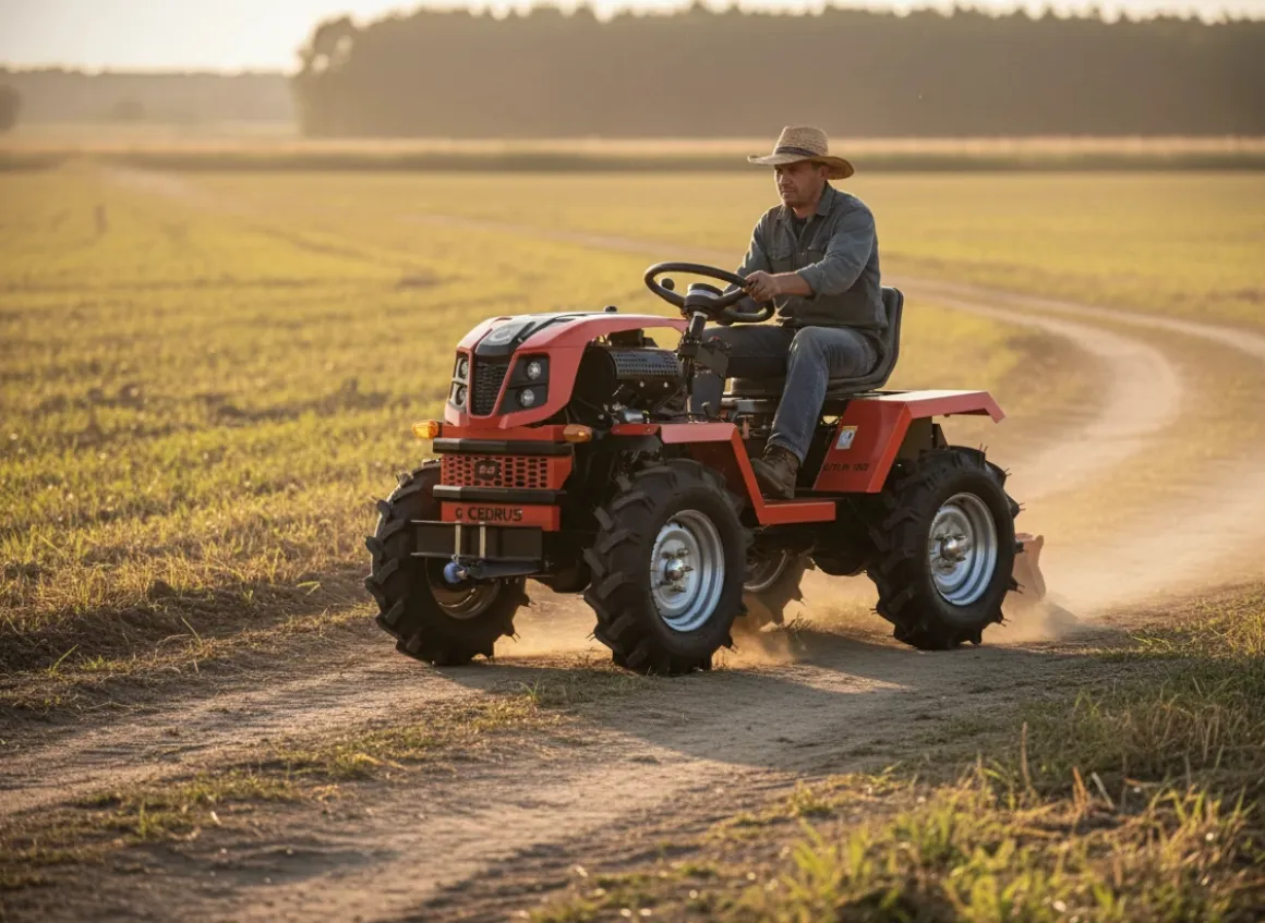 CEDRUS C-TUR 18B 4x4 TRAKTOR TRAKTOREK MINI ROLNICZY SPALINOWY WIELOFUNKCYJNY LONCIN LC192FD 18KM 4x4 - OFICJALNY DYSTRYBUTOR - AUTORYZOWANY DEALER CEDRUS