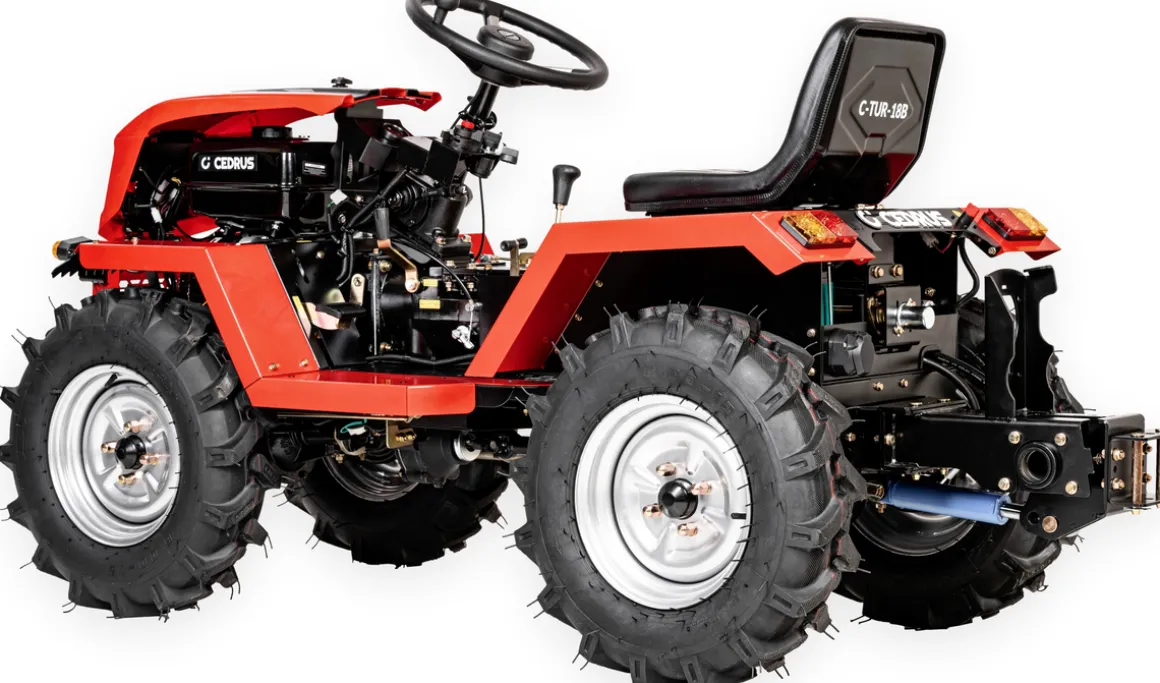 CEDRUS C-TUR 18B 4x4 TRAKTOR TRAKTOREK MINI ROLNICZY SPALINOWY WIELOFUNKCYJNY LONCIN LC192FD 18KM 4x4 - OFICJALNY DYSTRYBUTOR - AUTORYZOWANY DEALER CEDRUS
