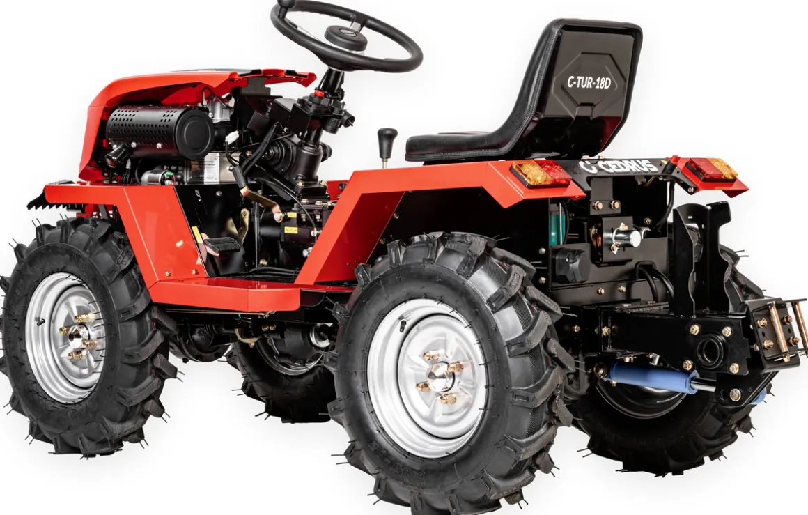 CEDRUS C-TUR 18D 4x4 TRAKTOR TRAKTOREK MINI ROLNICZY SPALINOWY WIELOFUNKCYJNY DIESEL KAMA 195FE 18KM 4x4 - OFICJALNY DYSTRYBUTOR - AUTORYZOWANY DEALER CEDRUS