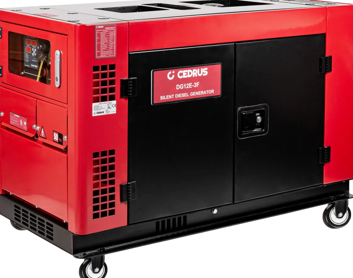 CEDRUS DG12E-3F AGREGAT GENERATOR PRĄDOTWÓRCZY 12kW / 20 KM 230/400V AVR WERSJA WYCISZONA SILENT CEDRUS 12 kW KD292FA DIESEL
