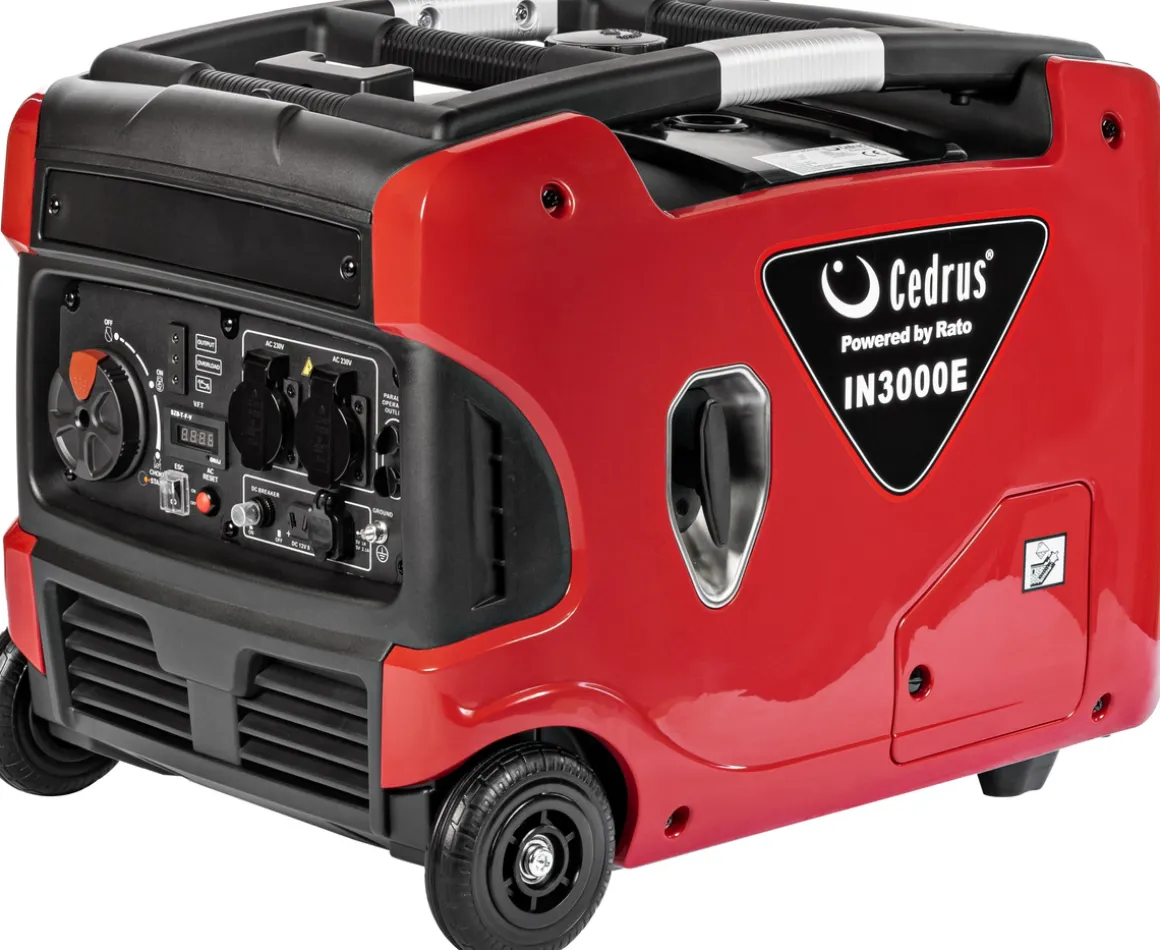 CEDRUS IN3000E AGREGAT GENERATOR INWERTOROWY PRĄDOTWÓRCZY INWERTEROWY WALIZKOWY 230V 3.3 KW ESTART - ROZRUSZNIK EWIMAX - OFICJALNY DYSTRYBUTOR - AUTORYZOWANY DEALER CEDRUS