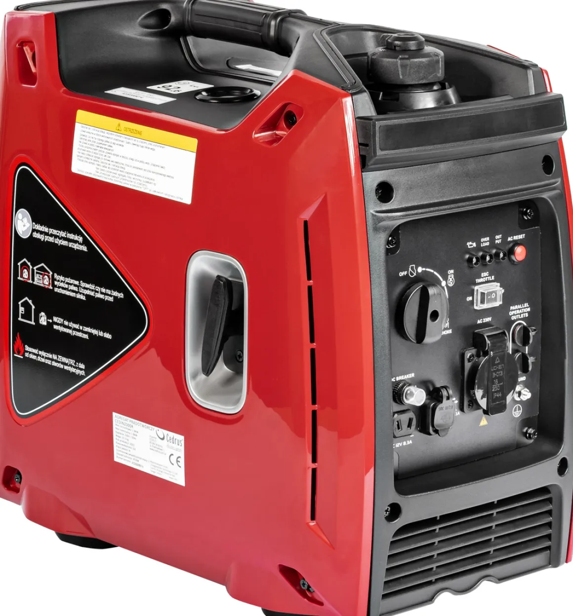 CEDRUS IN2000R AGREGAT GENERATOR INWERTOROWY PRĄDOTWÓRCZY INWERTEROWY WALIZKOWY 230V 1900W EWIMAX - OFICJALNY DYSTRYBUTOR - AUTORYZOWANY DEALER CEDRUS