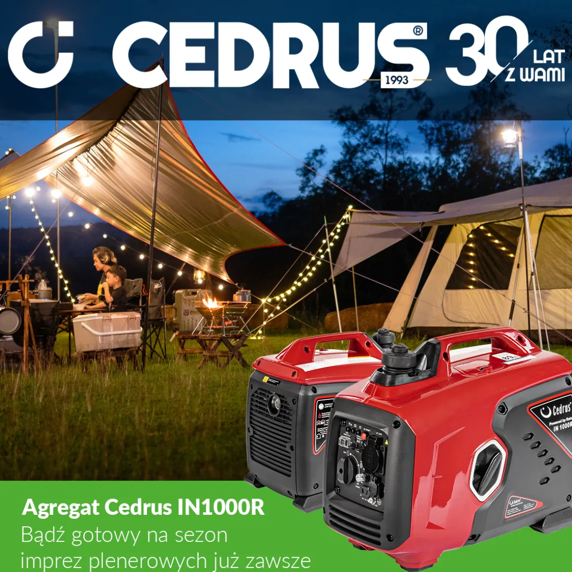CEDRUS IN1000R AGREGAT GENERATOR INWERTOROWY PRĄDOTWÓRCZY INWERTEROWY WALIZKOWY 230V 1000W EWIMAX - OFICJALNY DYSTRYBUTOR - AUTORYZOWANY DEALER CEDRUS