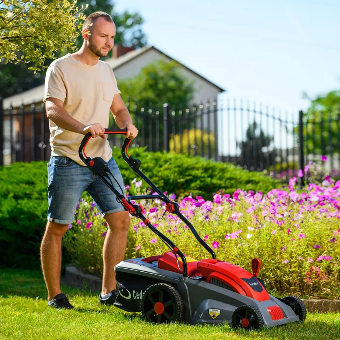 CEDRUS KE34 KOSIARKA ELEKTRYCZNA DO TRAWY 1400W / 34cm - EWIMAX - OFICJALNY DYSTRYBUTOR - AUTORYZOWANY DEALER CEDRUS