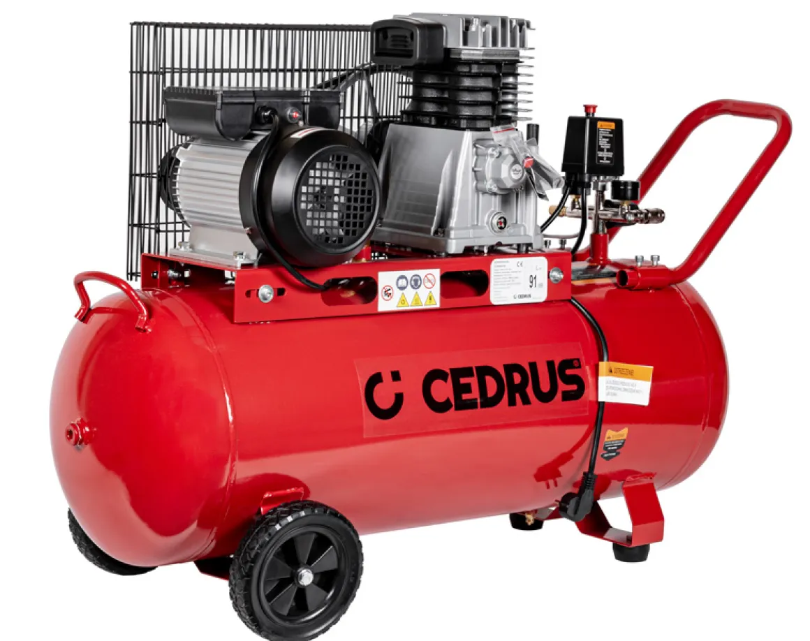 CEDRUS KM100 SPRĘŻARKA TŁOKOWA KOMPRESOR TŁOKOWY OLEJOWY 100L - EWIMAX - OFICJALNY DYSTRYBUTOR - AUTORYZOWANY DEALER CEDRUS