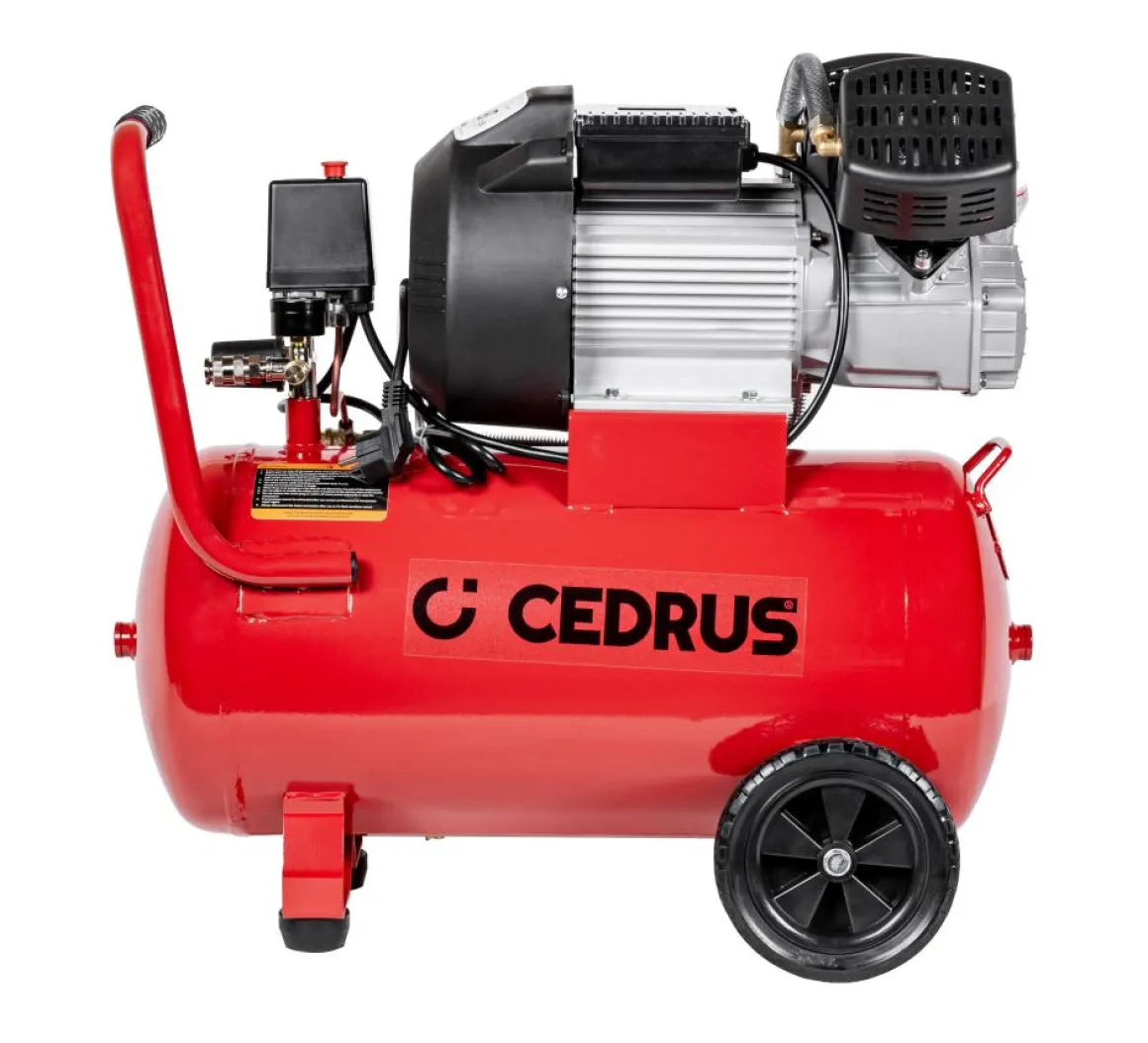 CEDRUS KM50-2T SPRĘŻARKA TŁOKOWA KOMPRESOR TŁOKOWY OLEJOWY 50L - EWIMAX - OFICJALNY DYSTRYBUTOR - AUTORYZOWANY DEALER CEDRUS