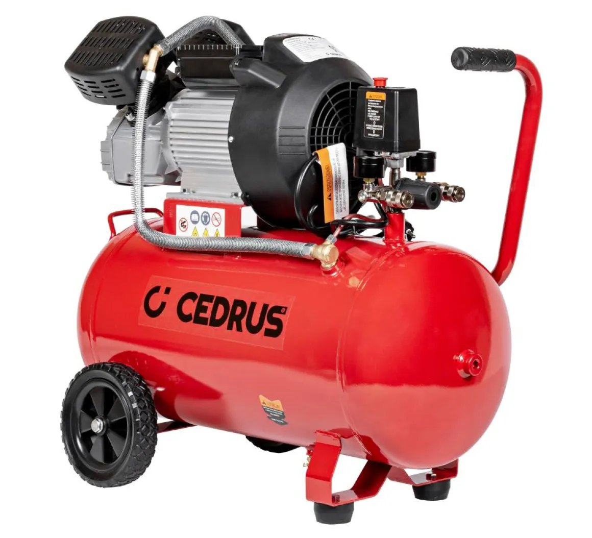 CEDRUS KM50-2T SPRĘŻARKA TŁOKOWA KOMPRESOR TŁOKOWY OLEJOWY 50L - EWIMAX - OFICJALNY DYSTRYBUTOR - AUTORYZOWANY DEALER CEDRUS