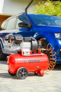 CEDRUS KM50-2T SPRĘŻARKA TŁOKOWA KOMPRESOR TŁOKOWY OLEJOWY 50L - EWIMAX - OFICJALNY DYSTRYBUTOR - AUTORYZOWANY DEALER CEDRUS