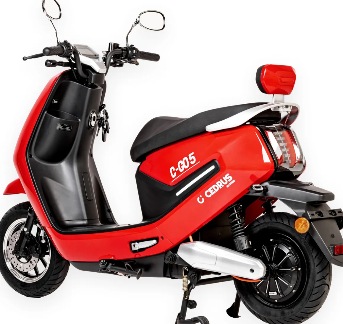 Cedrus Luyuan C-GO-5R-MB5 skuter elektryczny akumulatorowy motorower czerwony