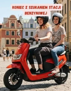 Cedrus Luyuan C-GO-5R-MB5 skuter elektryczny akumulatorowy motorower czerwony