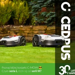 CEDRUS M12+ ROBOT KOSZĄCY KOSIARKA AUTOMATYCZNA DO TRAWY C-MOW 1200m2 - OFICJALNY DYSTRYBUTOR - AUTORYZOWANY DEALER CEDRUS