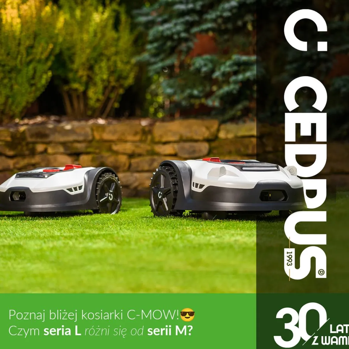 CEDRUS M12+ ROBOT KOSZĄCY KOSIARKA AUTOMATYCZNA DO TRAWY C-MOW 1200m2 - OFICJALNY DYSTRYBUTOR - AUTORYZOWANY DEALER CEDRUS