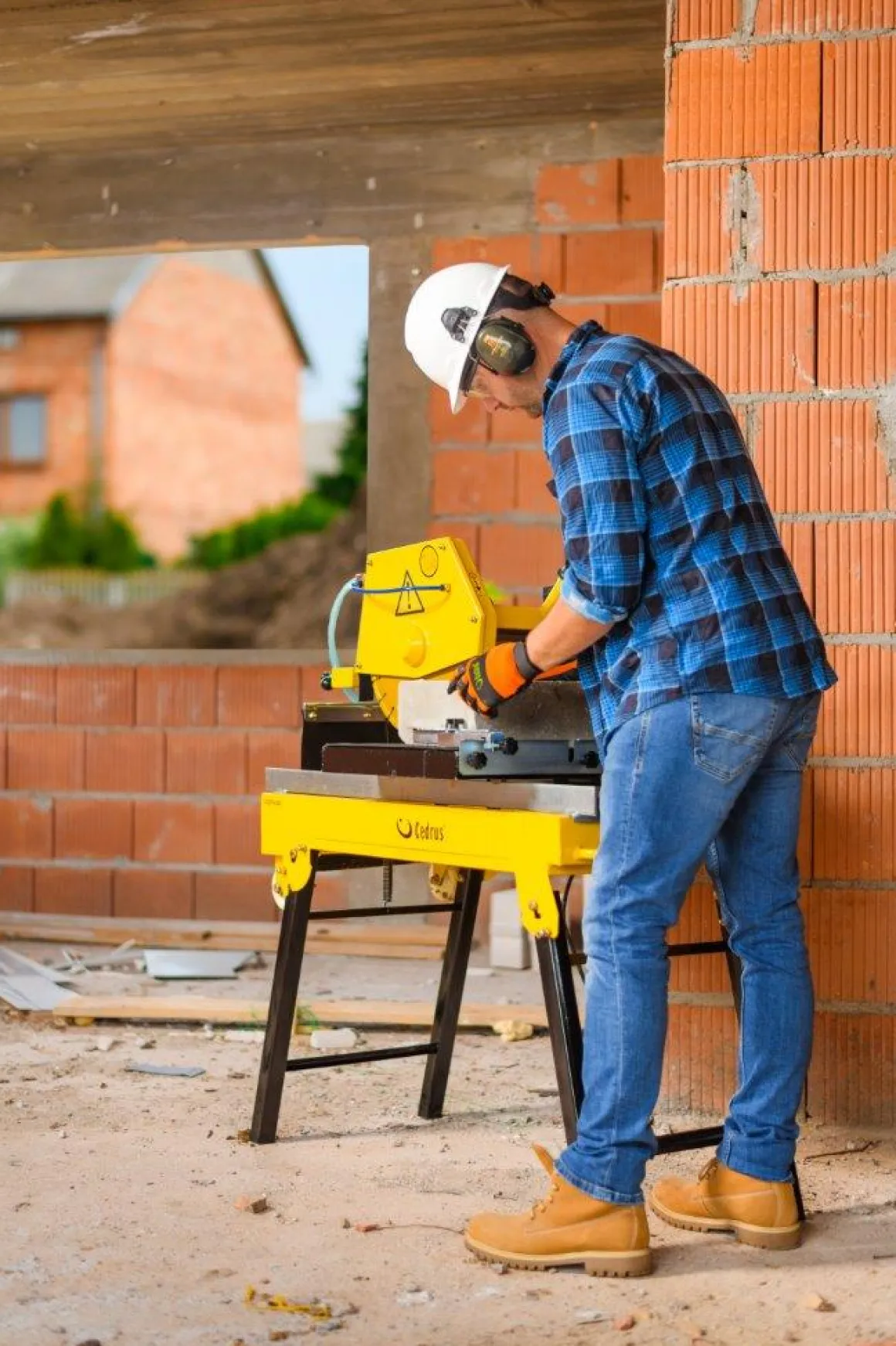 CEDRUS PK350 PIŁA PILARKA PRZECINARKA BUDOWLANA STOŁOWA DO CIĘCIA KOSTKI SILKI CEGIEŁ BETONU KAMIENIA 350mm CEDRUS CEDPK350 - EWIMAX - OFICJALNY DYSTRYBUTOR - AUTORYZOWANY DEALER CEDRUS