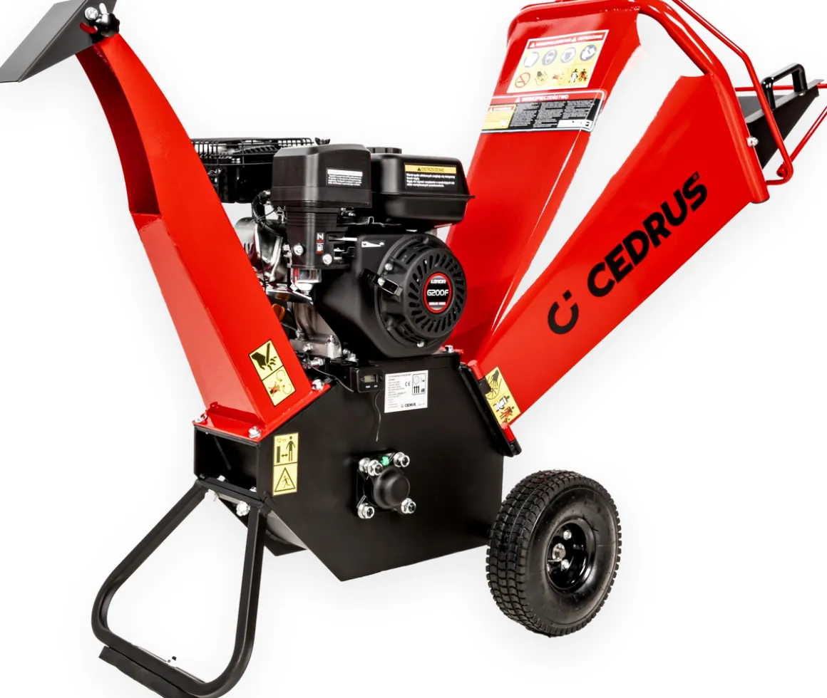 Cedrus RB02 rozdrabniacz spalinowy rębak do gałęzi 10 cm Loncin 6,5 KM