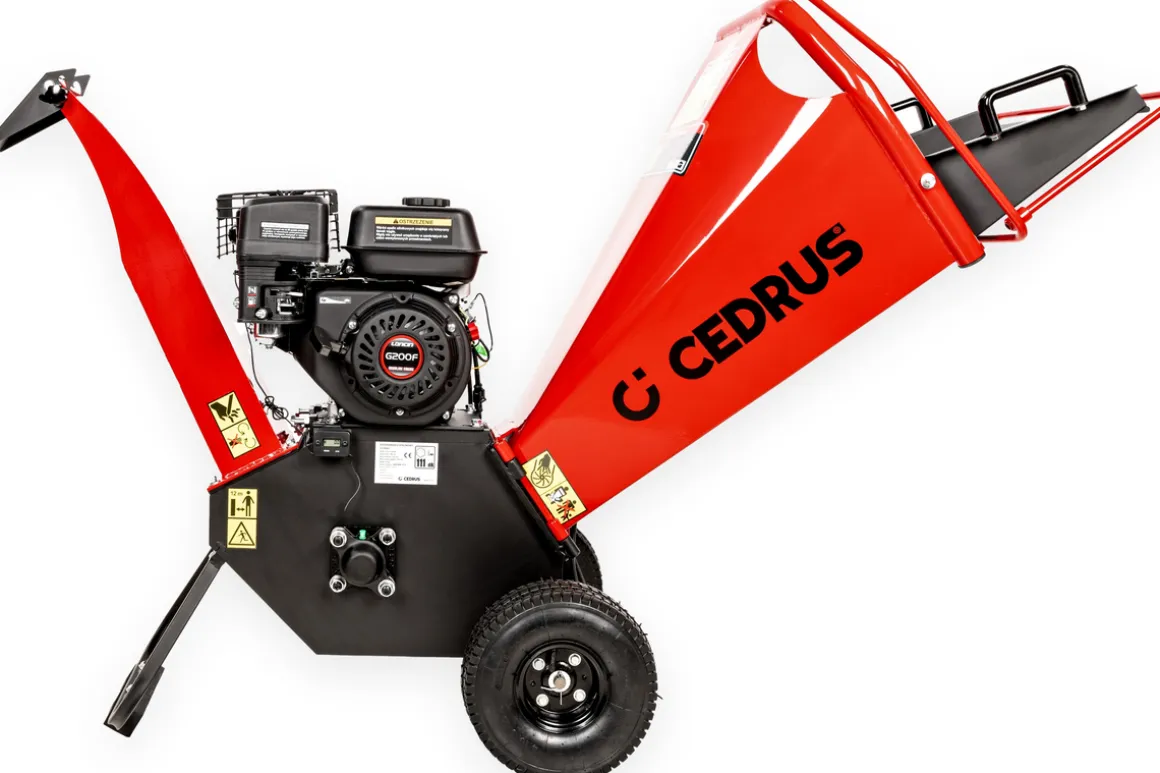 Cedrus RB02 rozdrabniacz spalinowy rębak do gałęzi 10 cm Loncin 6,5 KM