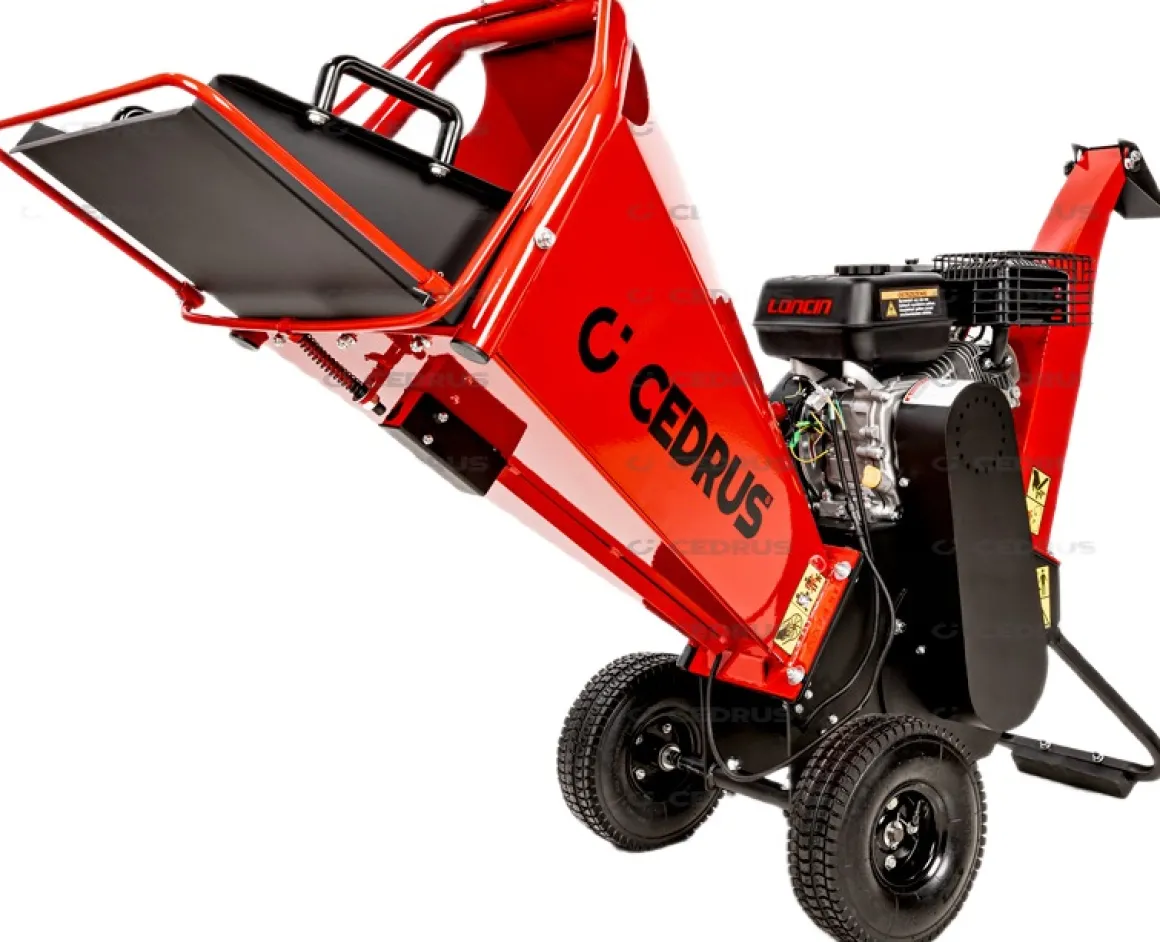 Cedrus RB02 rozdrabniacz spalinowy rębak do gałęzi 10 cm Loncin 6,5 KM