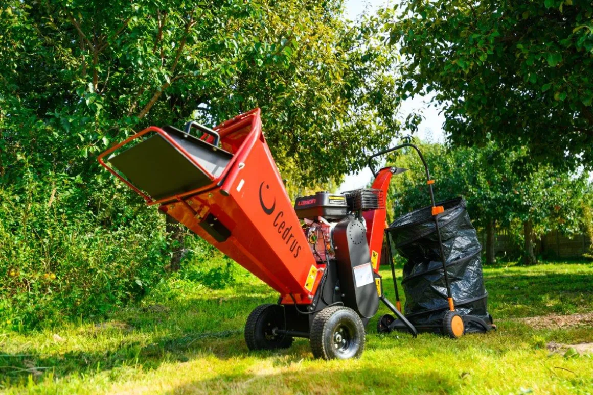 Cedrus RB02 rozdrabniacz spalinowy rębak do gałęzi 10 cm Loncin 6,5 KM