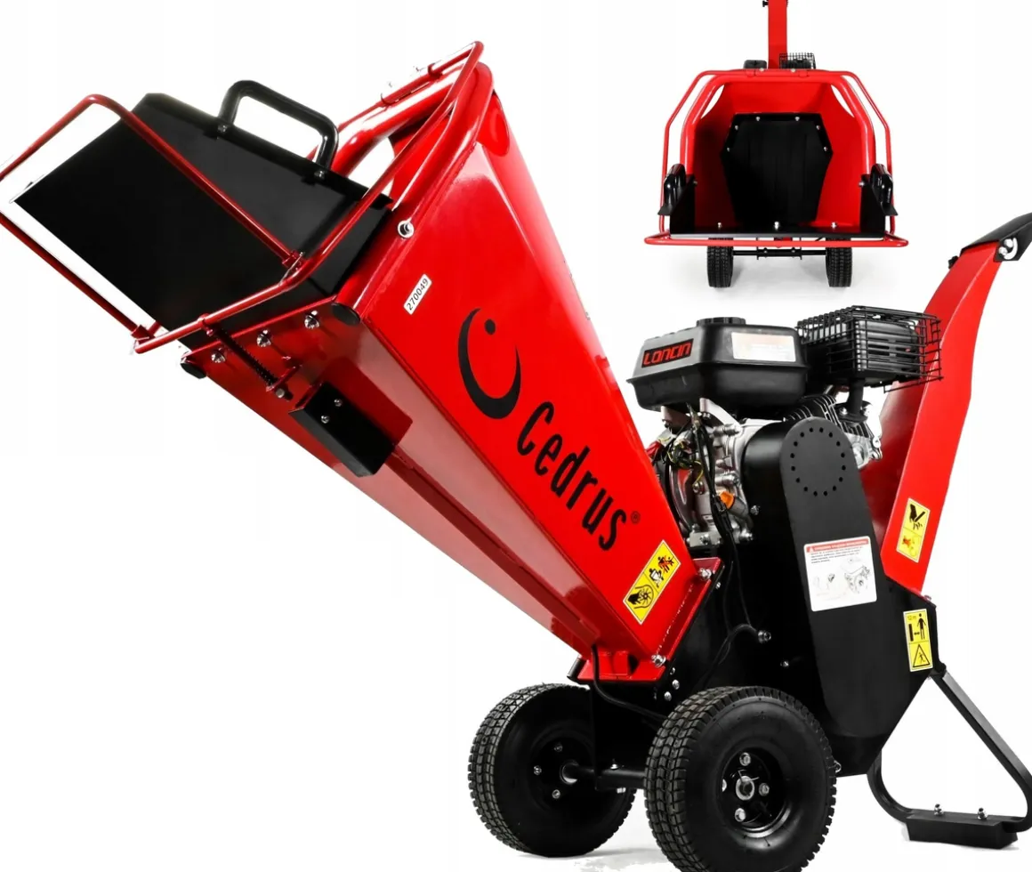 Cedrus RB02 rozdrabniacz spalinowy rębak do gałęzi 10 cm Loncin 6,5 KM