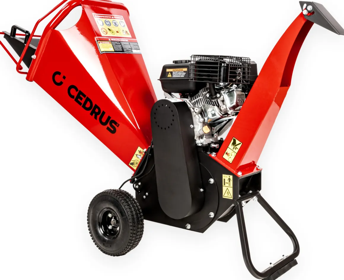 Cedrus RB02 rozdrabniacz spalinowy rębak do gałęzi 10 cm Loncin 6,5 KM