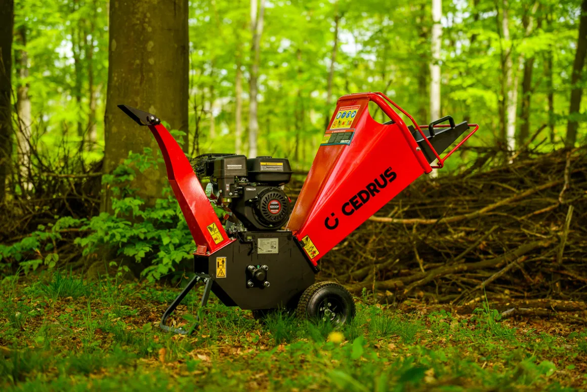 Cedrus RB02 rozdrabniacz spalinowy rębak do gałęzi 10 cm Loncin 6,5 KM