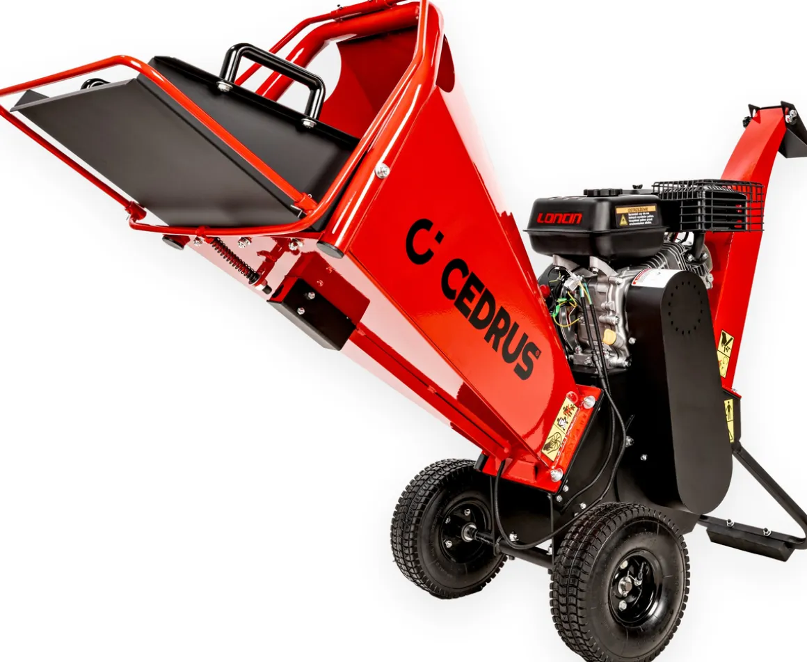 Cedrus RB02 rozdrabniacz spalinowy rębak do gałęzi 10 cm Loncin 6,5 KM