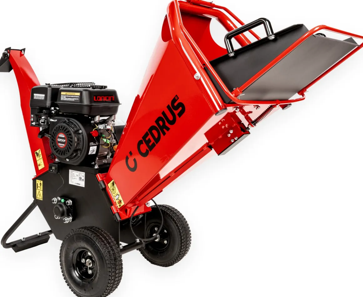 Cedrus RB02 rozdrabniacz spalinowy rębak do gałęzi 10 cm Loncin 6,5 KM