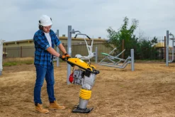 CEDRUS ST01 ZAGĘSZCZARKA SKOKOWA DO GRUNTU STOPA WIBRACYJNA UBIJARKA PŁYTOWA SKOCZEK 75kG + KOŁA TRANSPORTOWE GRATIS - OFICJALNY DYSTRYBUTOR - AUTORYZOWANY DEALER CEDRUS