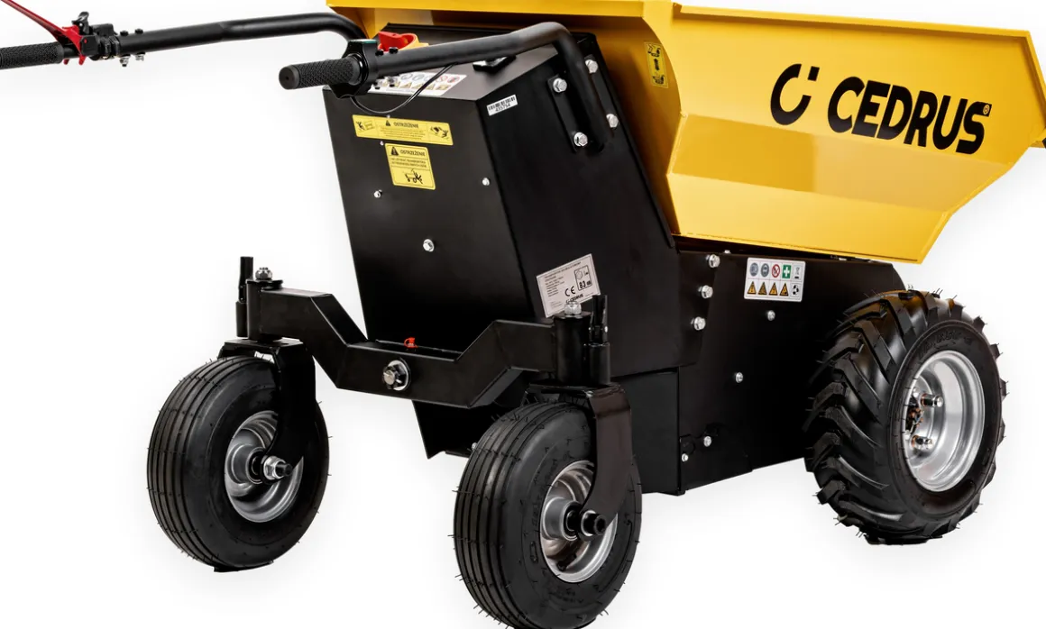 CEDRUS TA500 WOZIDŁO TRANSPORTER AKUMULATOROWY BUDOWLANY OGRODOWY TACZKA WYWROTKA 48V 20AH 1000W - OFICJALNY DYSTRYBUTOR - AUTORYZOWANY DEALER CEDRUS
