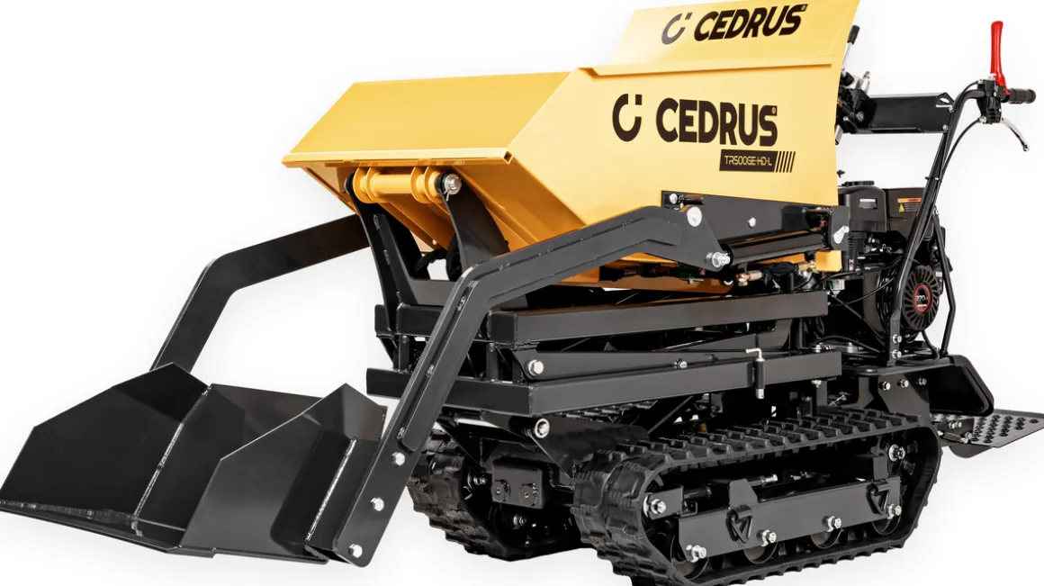 CEDRUS TR500GE-HD-L Transporter Spalinowy Gąsienicowy z Ładowaczem i Górnym Wysypem CEDTR500GE-HD-L