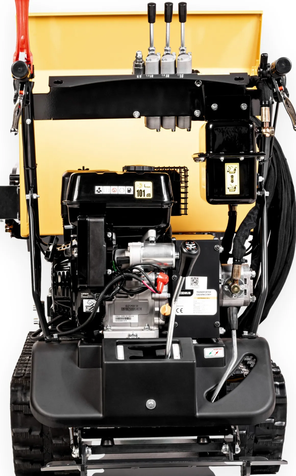 CEDRUS TR500GE-HD-L Transporter Spalinowy Gąsienicowy z Ładowaczem i Górnym Wysypem CEDTR500GE-HD-L