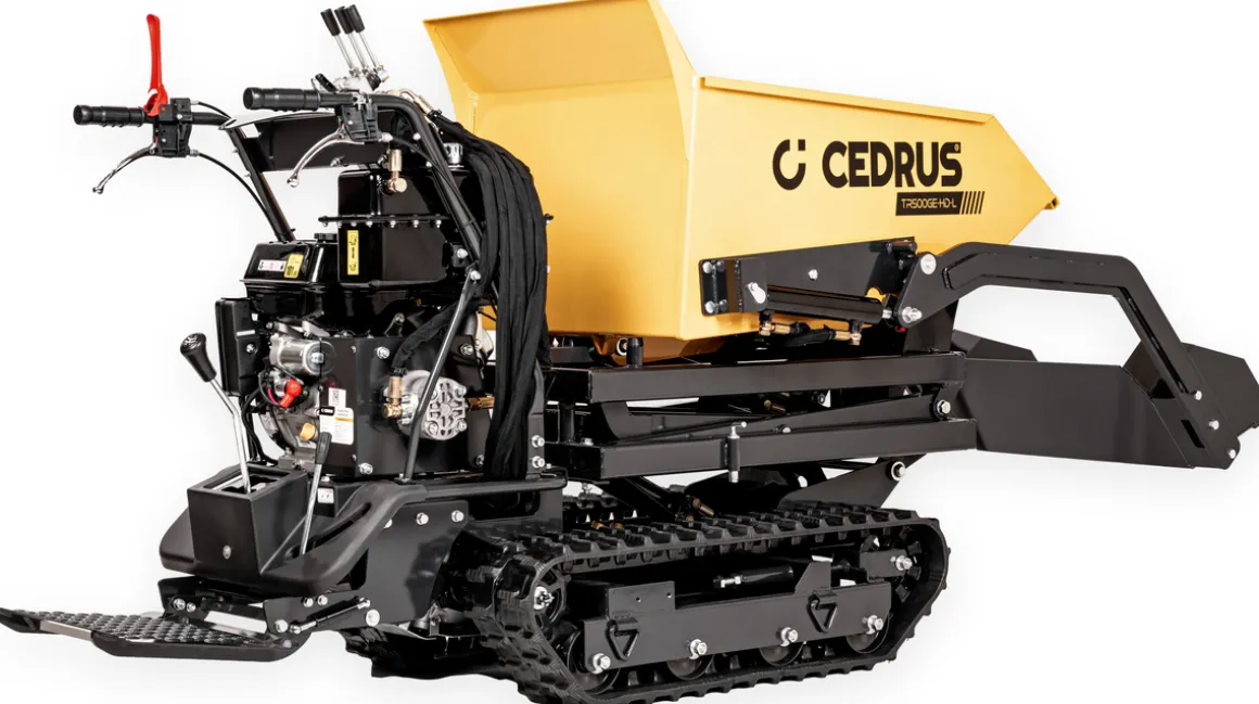 CEDRUS TR500GE-HD-L Transporter Spalinowy Gąsienicowy z Ładowaczem i Górnym Wysypem CEDTR500GE-HD-L