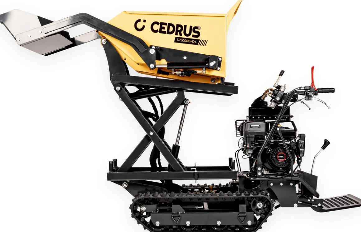 CEDRUS TR500GE-HD-L Transporter Spalinowy Gąsienicowy z Ładowaczem i Górnym Wysypem CEDTR500GE-HD-L